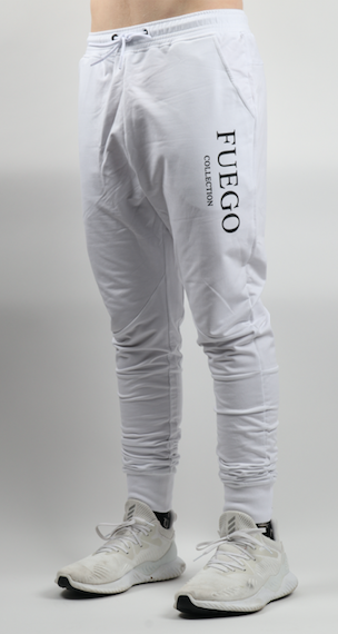 White Fuego Collection Jogger Pants