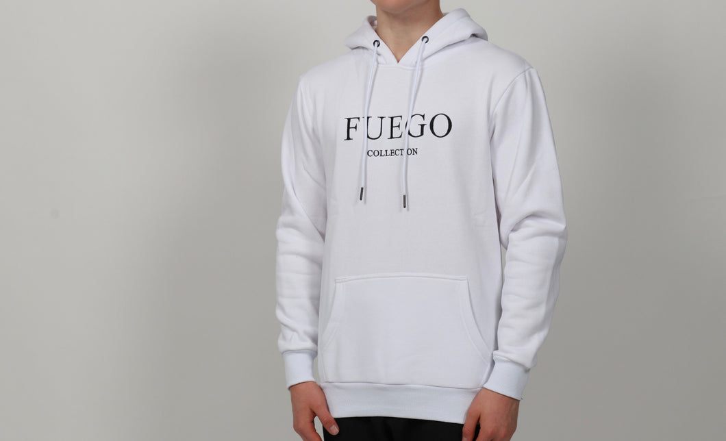 White Fuego Collection Hoodie